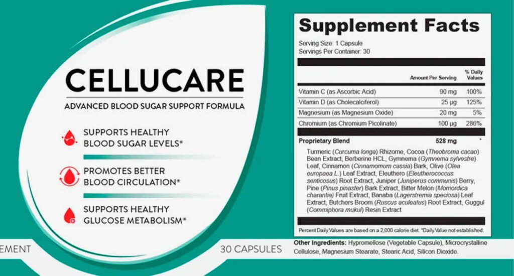 cellucare  supplement facts